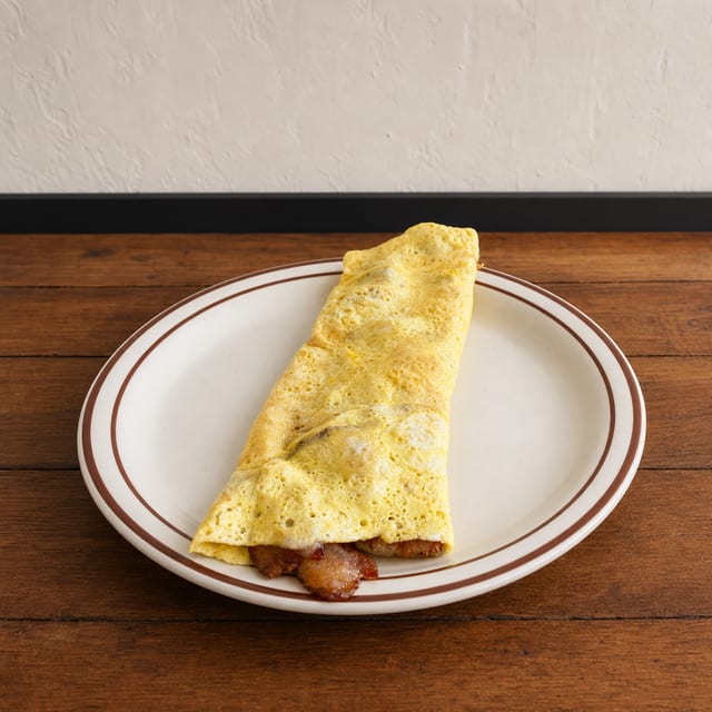 Bacon & Cheese Omelet.