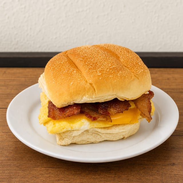 Bacon Egg & Cheese On a Roll.