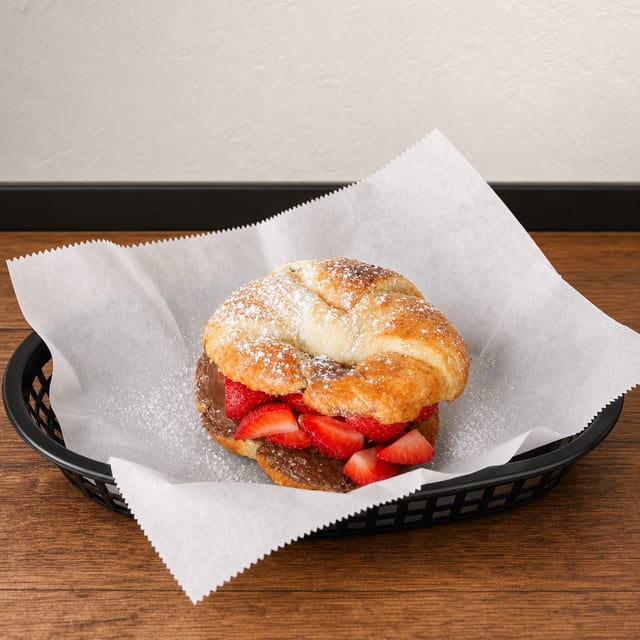 Nutella Croissant w/ Strawberries.