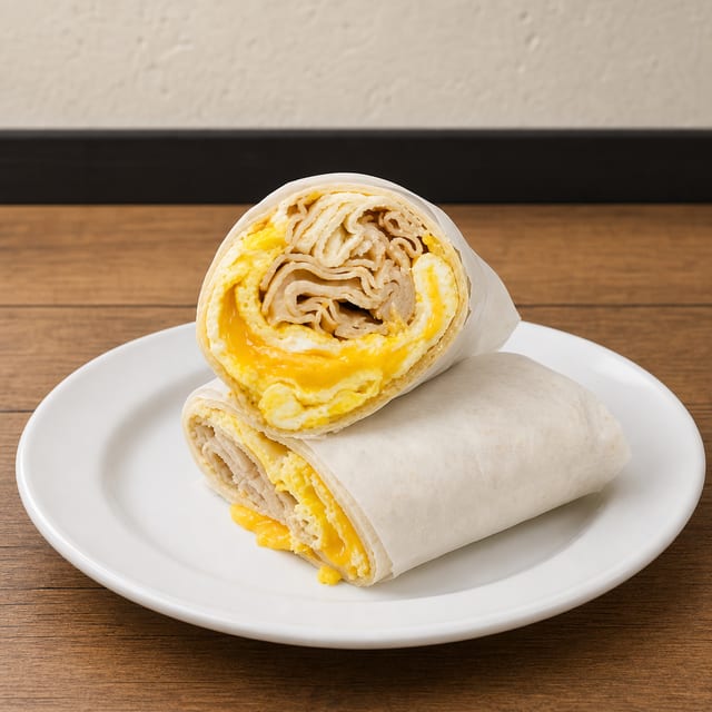 Turkey Egg & Cheese Wrap.