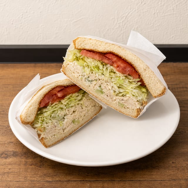 Chicken Salad Sandwich on Slice.