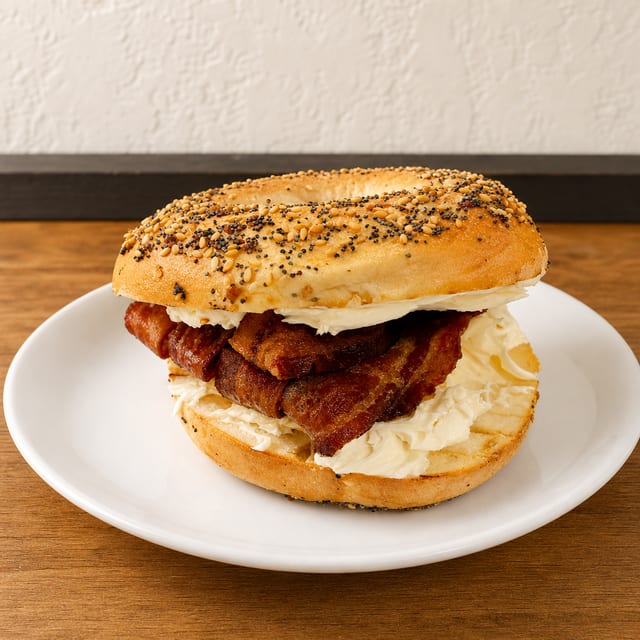Cream Cheese & Bacon.