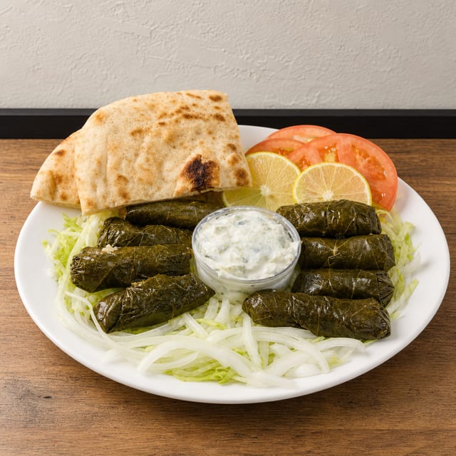 Stuffed Grape Leaves Plate (8 Ea).