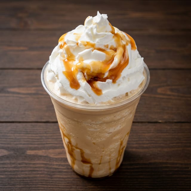 Caramel Frappe.