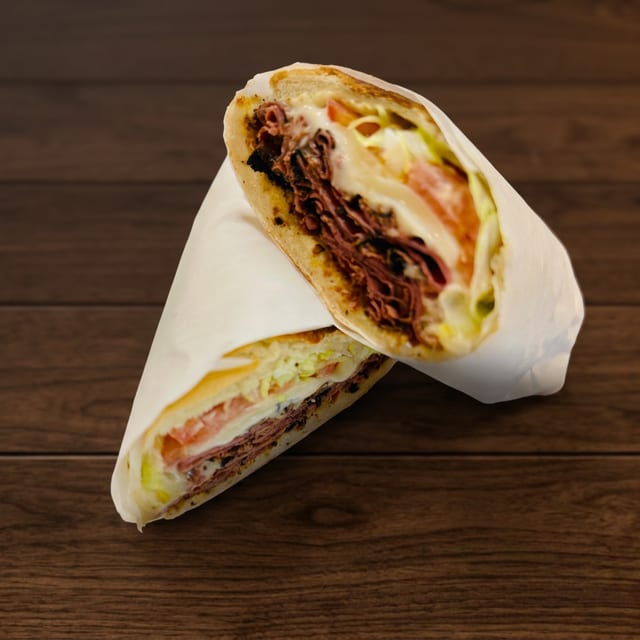 Hot Pastrami Sub.