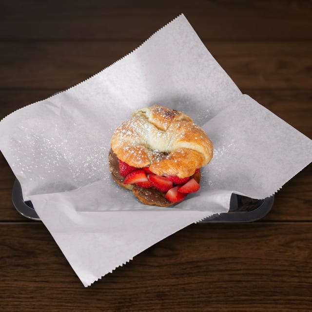 Nutella Croissant w/ Strawberries.