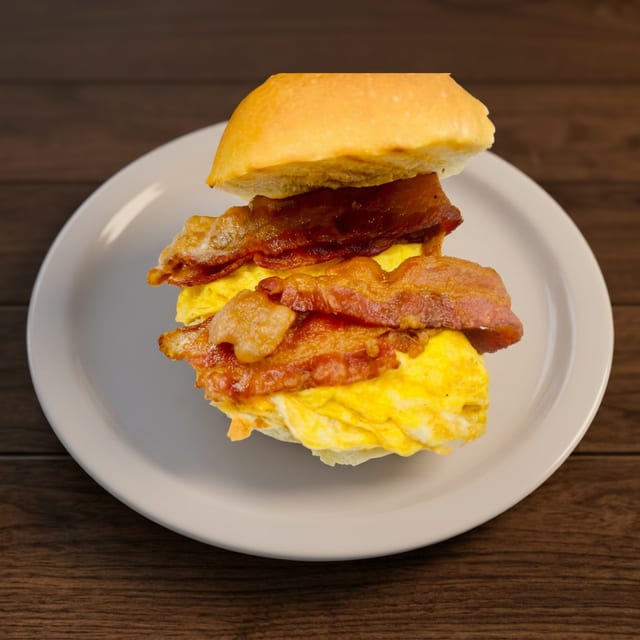 Bacon Egg & Cheese Brötchen Roll.