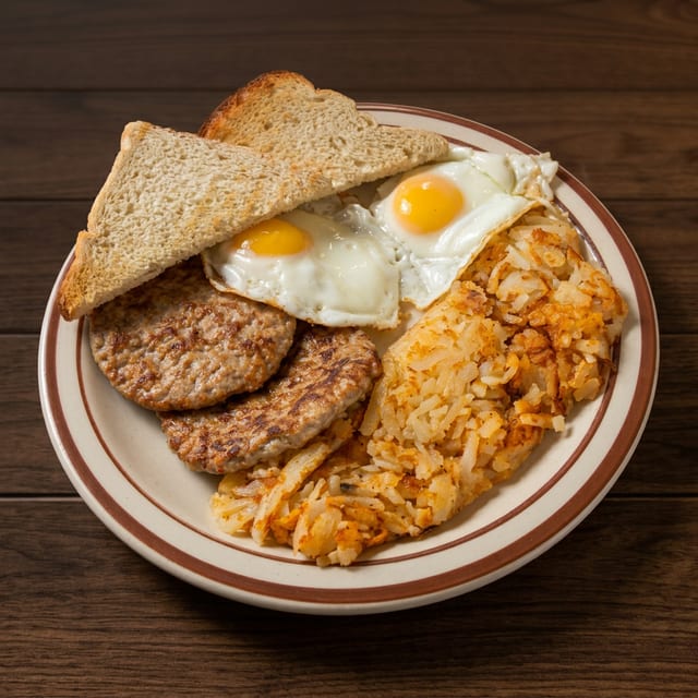 Sausage & Egg Platter.