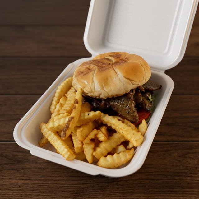 Burger w/ Lamb.