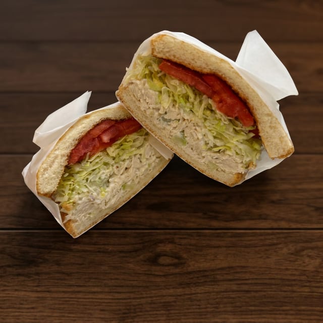 Chicken Salad Sandwich on Slice.