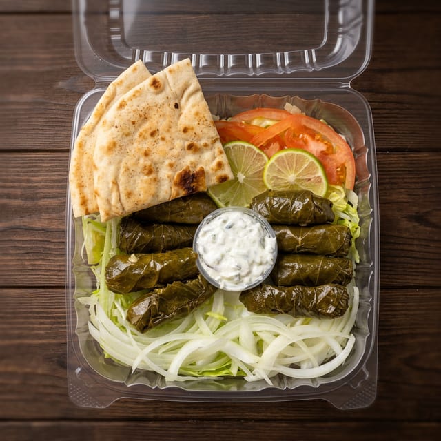 Stuffed Grape Leaves Plate (8 Ea).