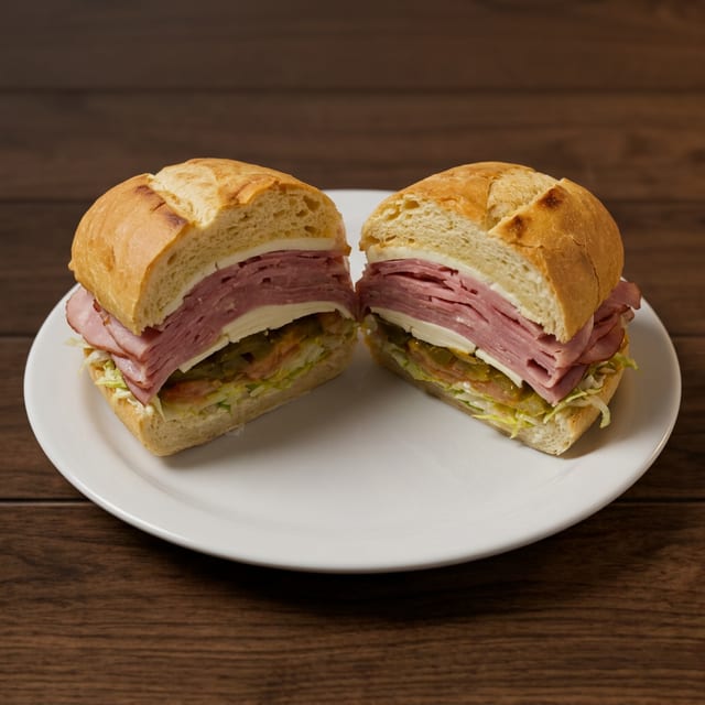 Ham & Cheese on Brötchen Roll Deal W/Lays.