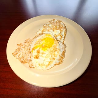2 Fried Eggs Over Hard